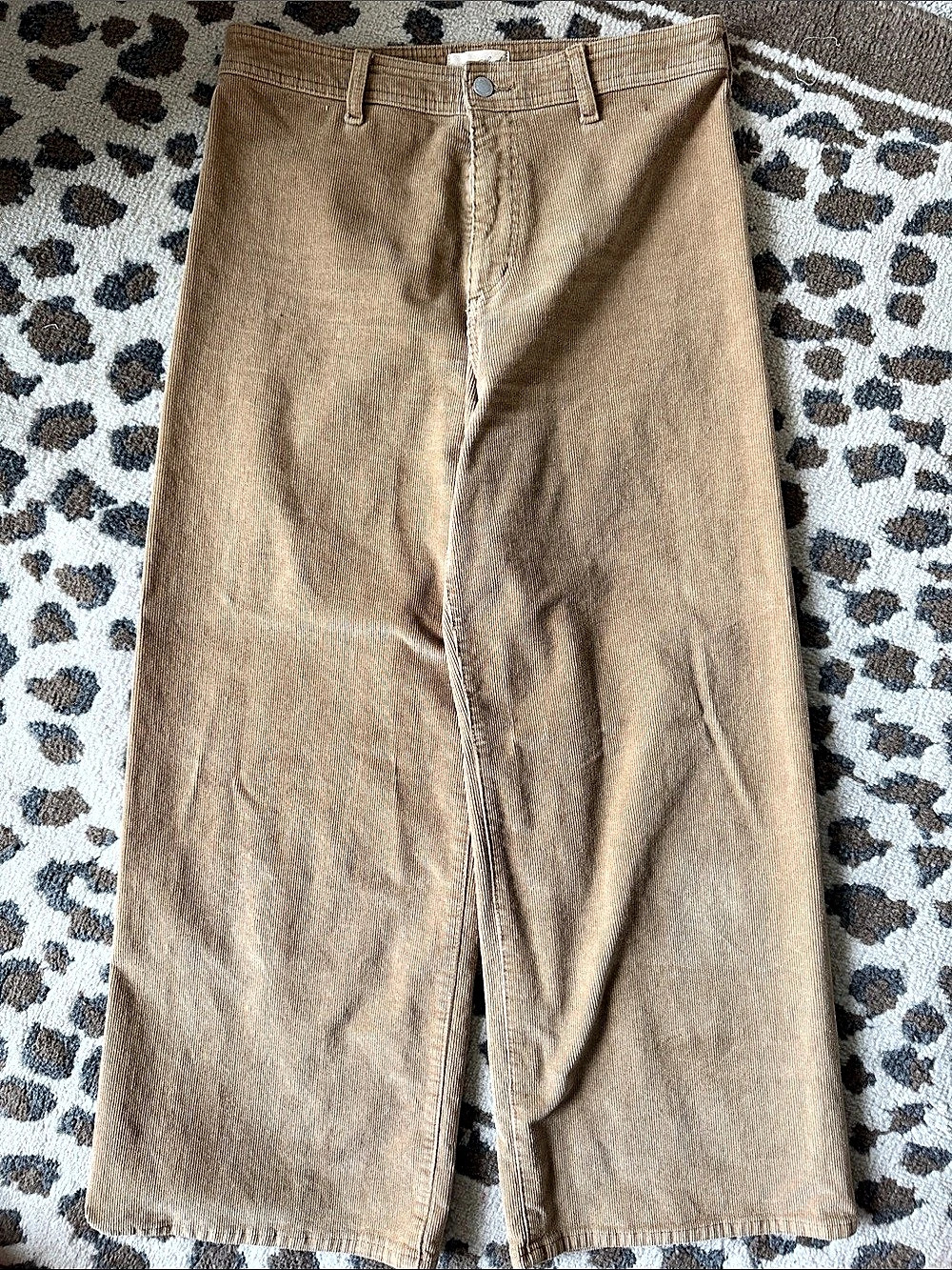 Universal Thread Sailor Wide Leg Corduroy Pants tan 10R